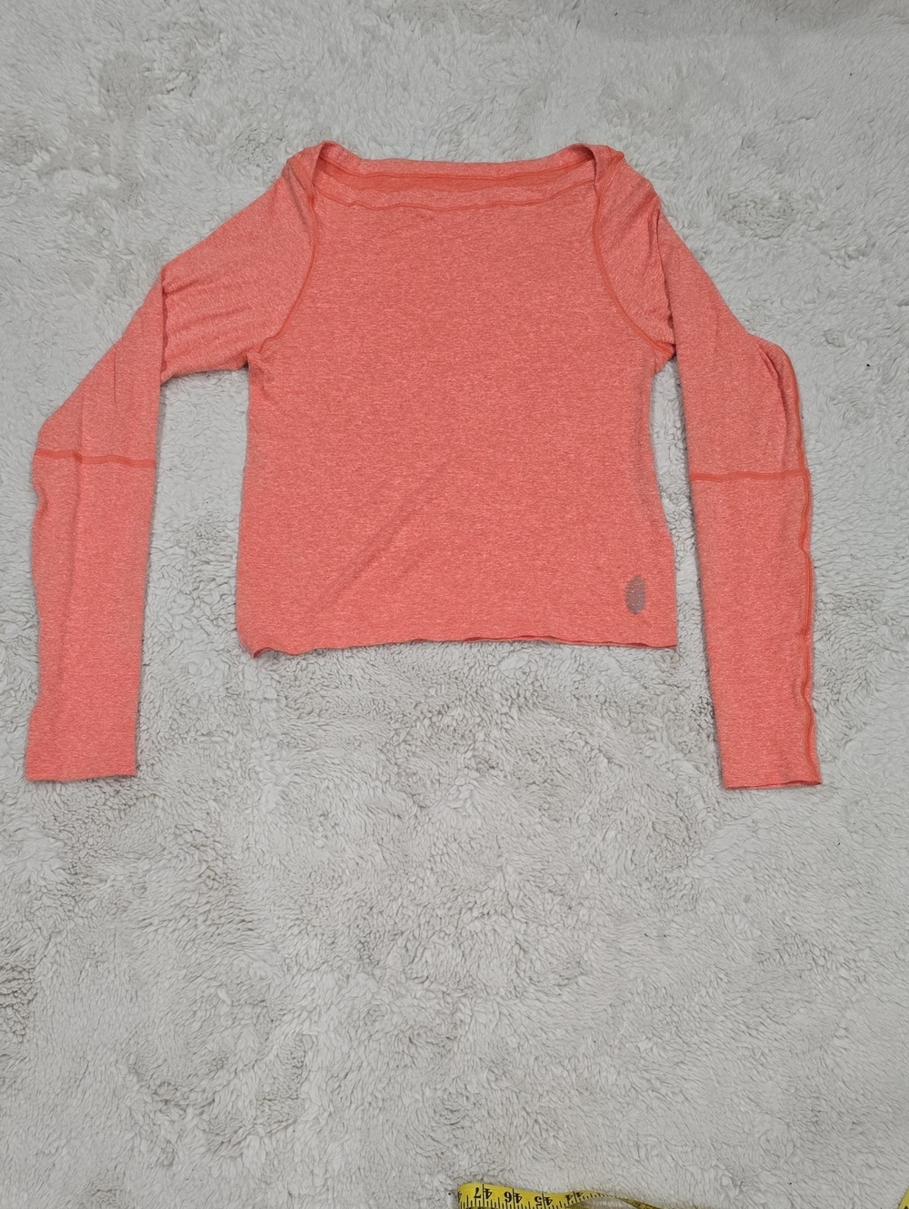 FP Movement by Free People Coral Long-Sleeve Cropped Tee